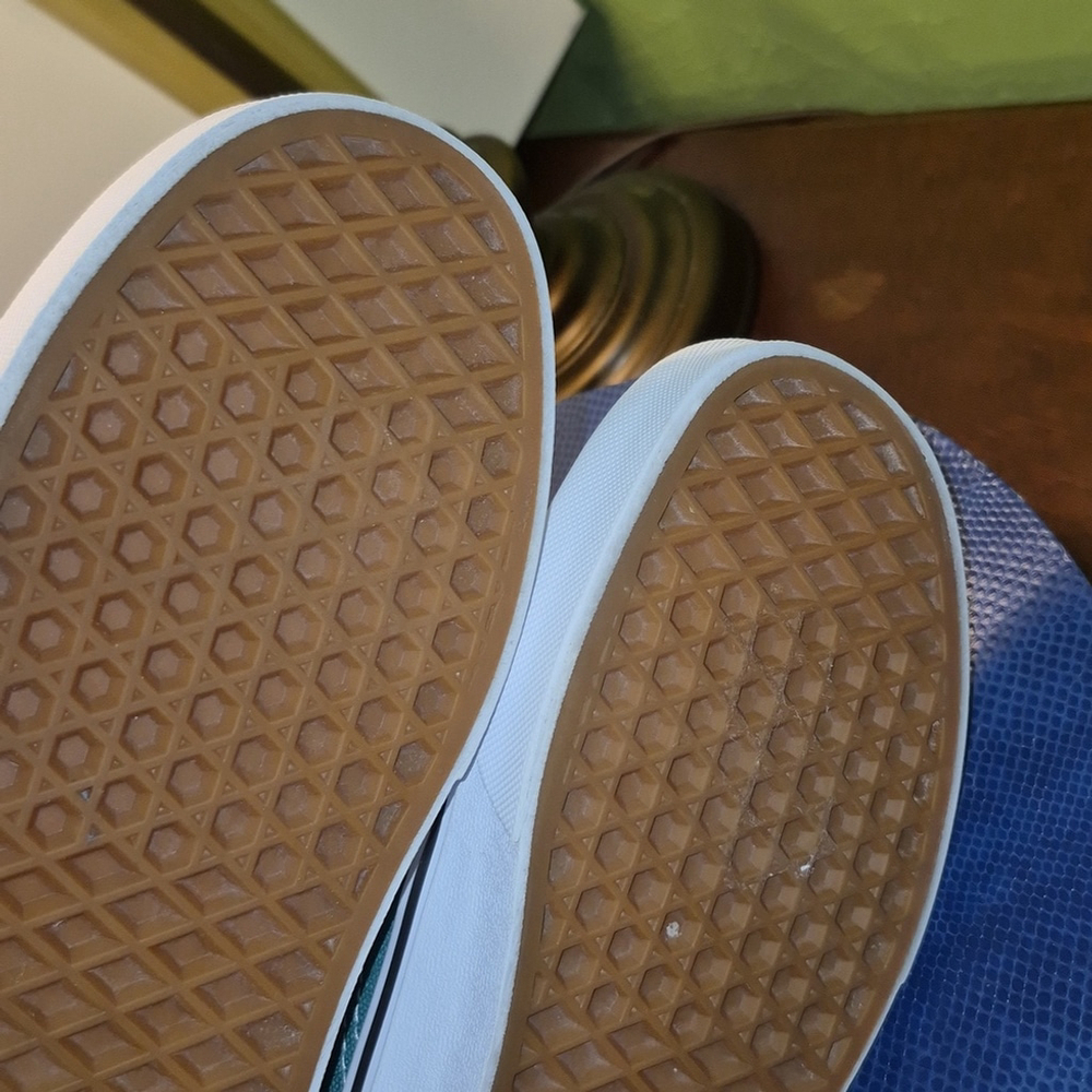 Vans Old Skool Men's Blue Suede/yellow Canvas.low Profile Shoes.(#1934)EC. - Picture 6 of 11